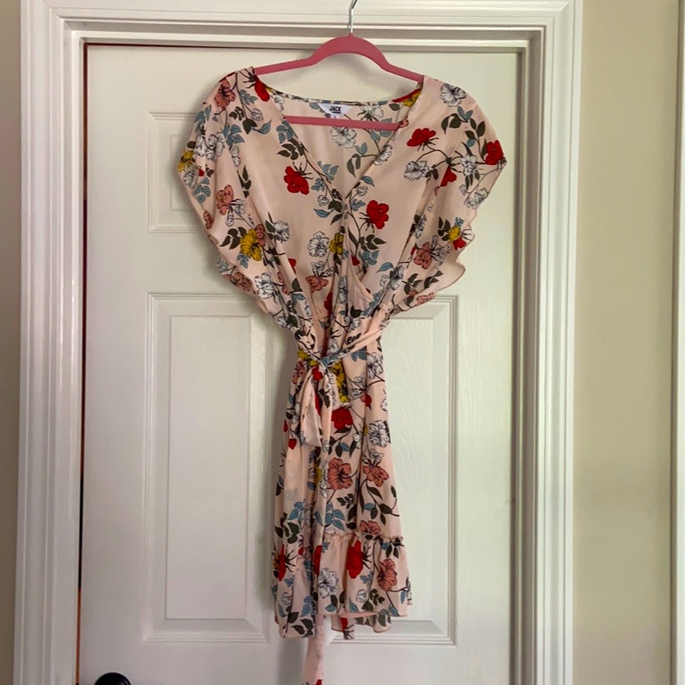 Adorable pink floral dress, Jack by BB Dakota size large